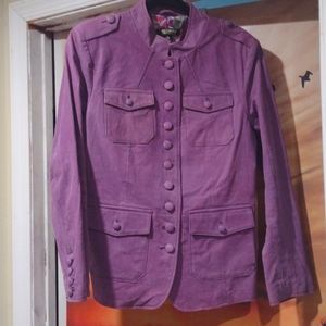 Orchid purple Twiggy suede jacket